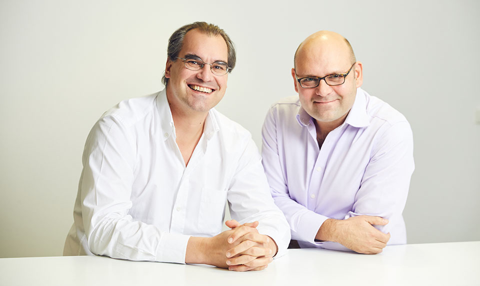 Alex von der Geest and Patrick Kollmann, founders of Mangomob