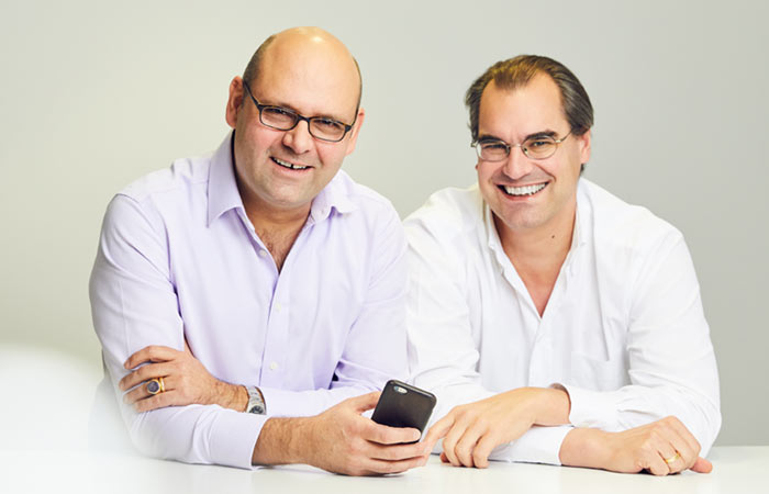 Alex von der Geest and Patrick Kollmann, founders of Mangomob